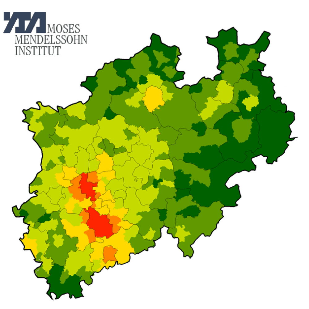 Karte Gefördertes Wohnen in NRW