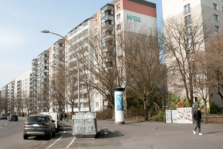 Großwohnsiedlungen, wie hier in Friedrichsfelde, prägen immer noch das Bild vom Geförderten Wohnungsbau
