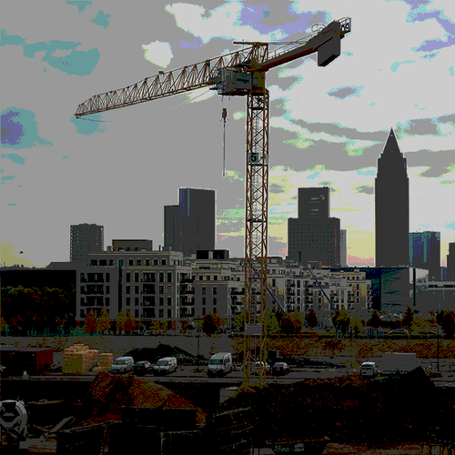 Foto einer Baustelle