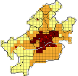 Karte einer Analyse in Frankfurt am Main